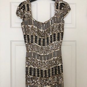 Shail K Beaded Homecoming Dress